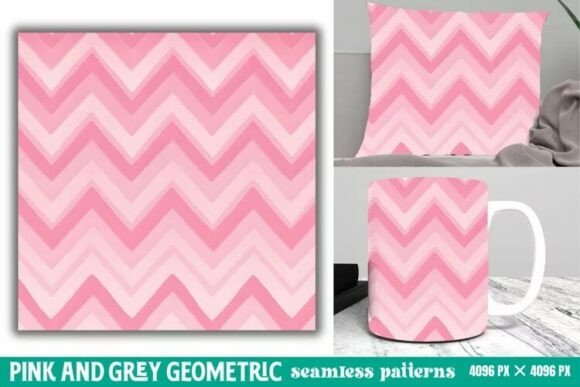 Download Pink and Grey Geometric Digital Paper - Geometric digital paper Collection
