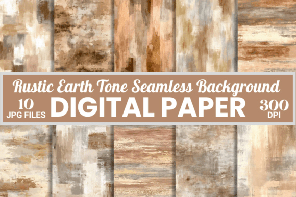 Download Rustic Earth Tone Seamless Backgrounds - Rustic Collection