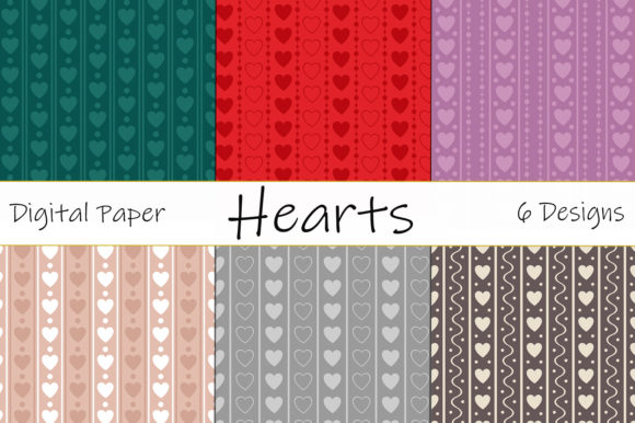 Download Seamless Patterns Valentine's Day Hearts - Valentine's day Collection