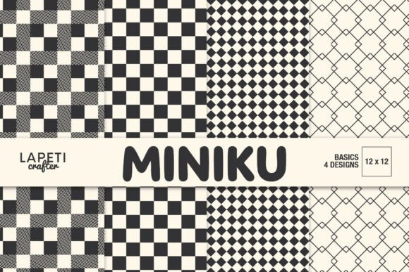 Download Black and White Scrapbook Paper - Black Collection