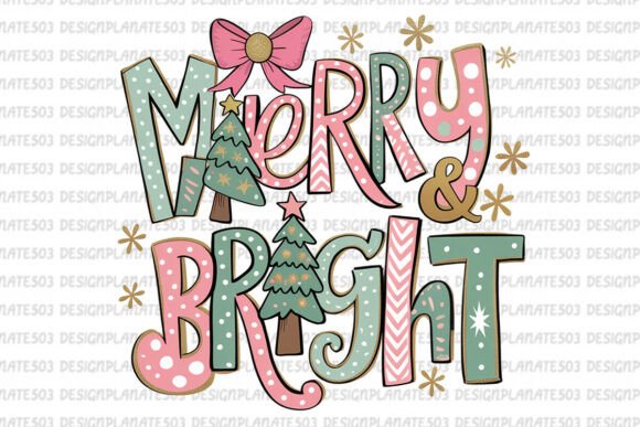 Download Merry and Bright, Christmas Png - Bright Collection