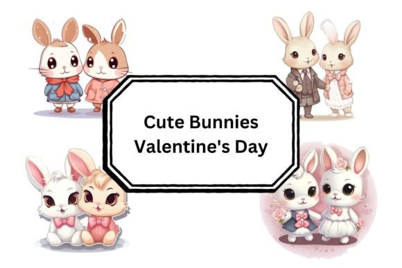 Download Cute Bunnies Valentine's Day - Valentine's day Collection