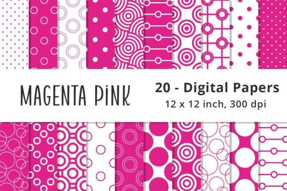 Download Bright Magenta Pink Polka Dot Background - Bright Collection